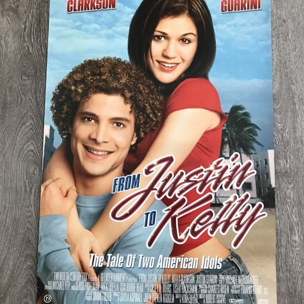 From Justin to Kelly Poster American Idol Season 1 Kelly Clarkson Justin Guarini